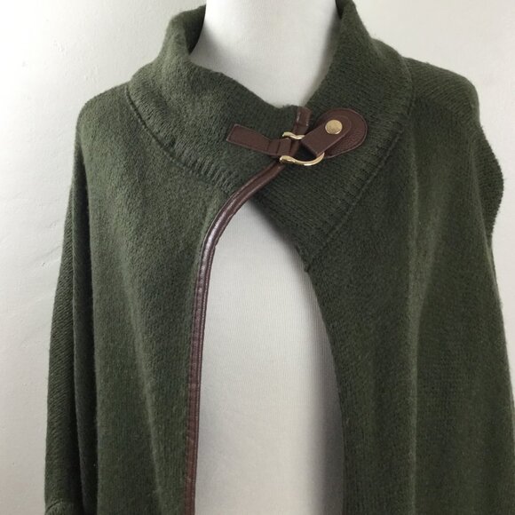 Akemi & Kin Olive Poncho-Style Cardigan - Picture 5 of 12